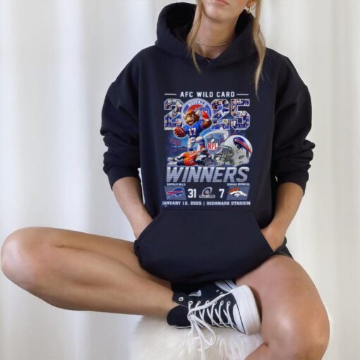 AFC Wild Card 2025 Winners Buffalo Bills Beat Denver Broncos T Shirt