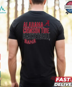 Alabama Basketball Text Logo Overlay Shirt