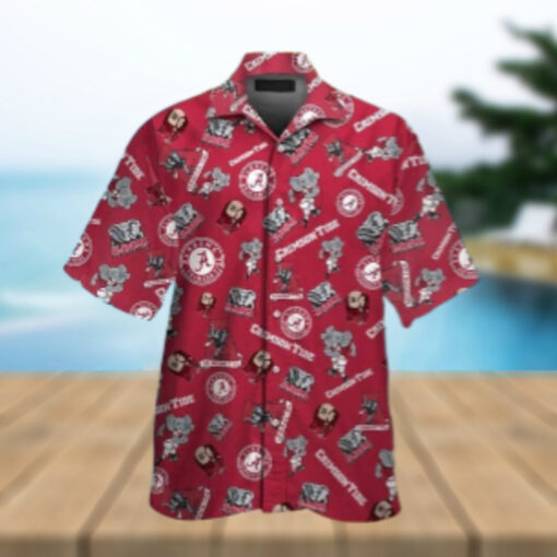 Alabama Crimson Tide Design Hawaiian Shirt Tropical Short Sleeve Elegance