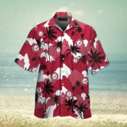 Alabama Crimson Tide Hawaiian Tropical Elegance Short Sleeve Design Shirt