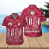 Alabama Crimson Tide Short Sleeve Tropical Hawaiian Shirt