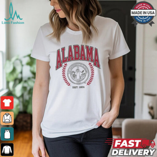 Alabama Crimson Tide Team Crest T Shirt