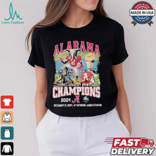 Alabama Reliaquest Bowl Champions 2024 Mascot Shirt