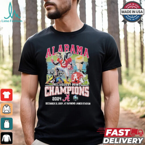 Alabama Reliaquest Bowl Champions 2024 Mascot Shirt