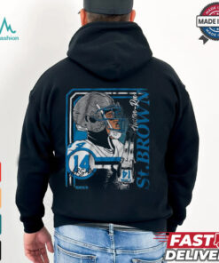 Amon Ra St. Brown Collage Frame Detroit Lions Football NFL Signature Graphic t shirt
