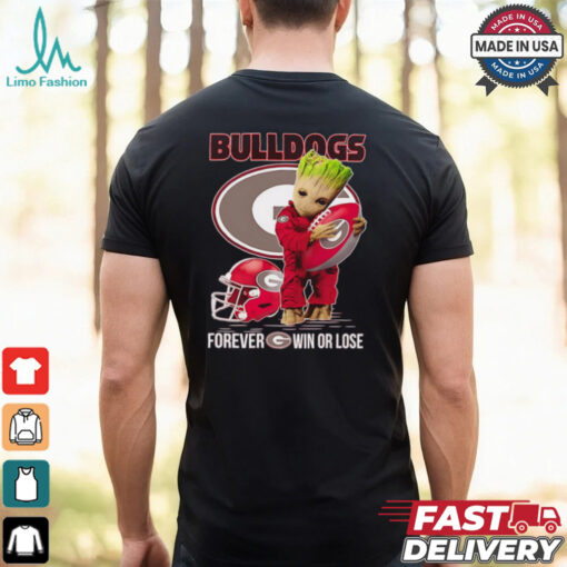 Baby Groot Bulldogs forever win or lose shirt