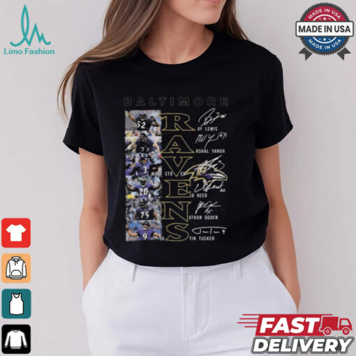 Baltimore Ravens NFL Players Signatures 2025 Shirt