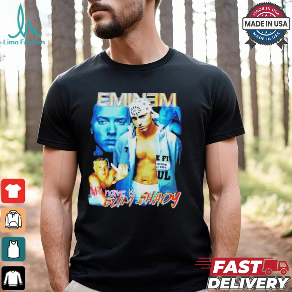 Bbnomula Wearing Eminem My Name Is Slim Shady T Shirt Bbnomula Wearing Eminem My Name Is Slim Shady T Shirt
