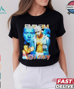 Bbnomula Wearing Eminem My Name Is Slim Shady T Shirt
