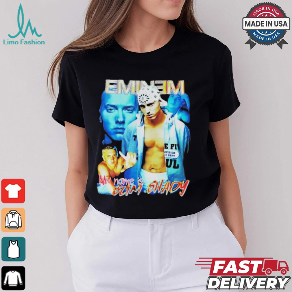 Bbnomula Wearing Eminem My Name Is Slim Shady T Shirt Bbnomula Wearing Eminem My Name Is Slim Shady T Shirt