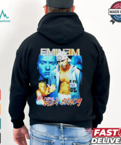 Bbnomula Wearing Eminem My Name Is Slim Shady T Shirt