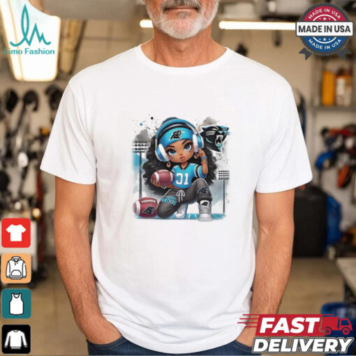 Beautiful girl Carolina Panthers Football shirt