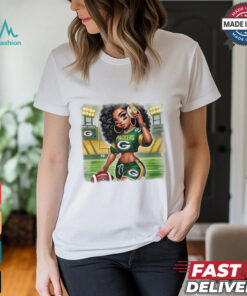 Beautiful girl Green Bay Packers Football shirt