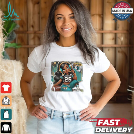 Beautiful girl Jacksonville Jaguars Football shirt