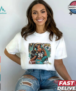 Beautiful girl Jacksonville Jaguars Football shirt