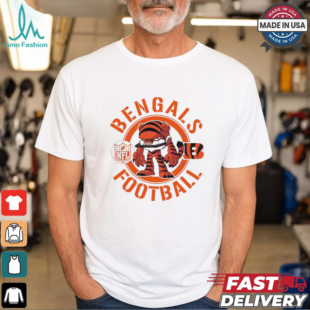 Bengals Football NFL Rush Zone Cartoon Character Shirt Bengals Football NFL Rush Zone Cartoon Character Shirt