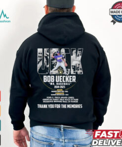 Bob Uecker Mr.baseball 1934 2025 Ford C Frick Award 2003 American Family Field Walk Of Fame Milwaukee Brewers Wall Of Honor Thank You For The Memories Signature T shirt