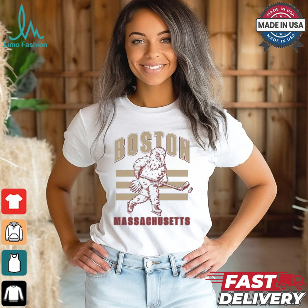 Boston Massachusetts Hockey Mascot T shirt Boston Massachusetts Hockey Mascot T shirt