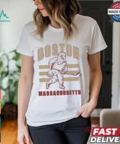 Boston Massachusetts Hockey Mascot T shirt