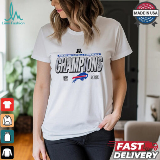 Buffalo Bills 2024 AFC Champions Locker Room Trophy Collection T Shirt