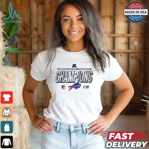 Buffalo Bills 2024 AFC Champions Locker Room Trophy Collection T Shirt