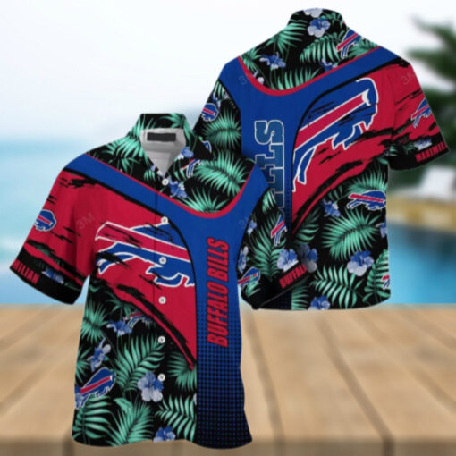Buffalo Bills Abstract Tropical Personalized Hawaiian Shirt