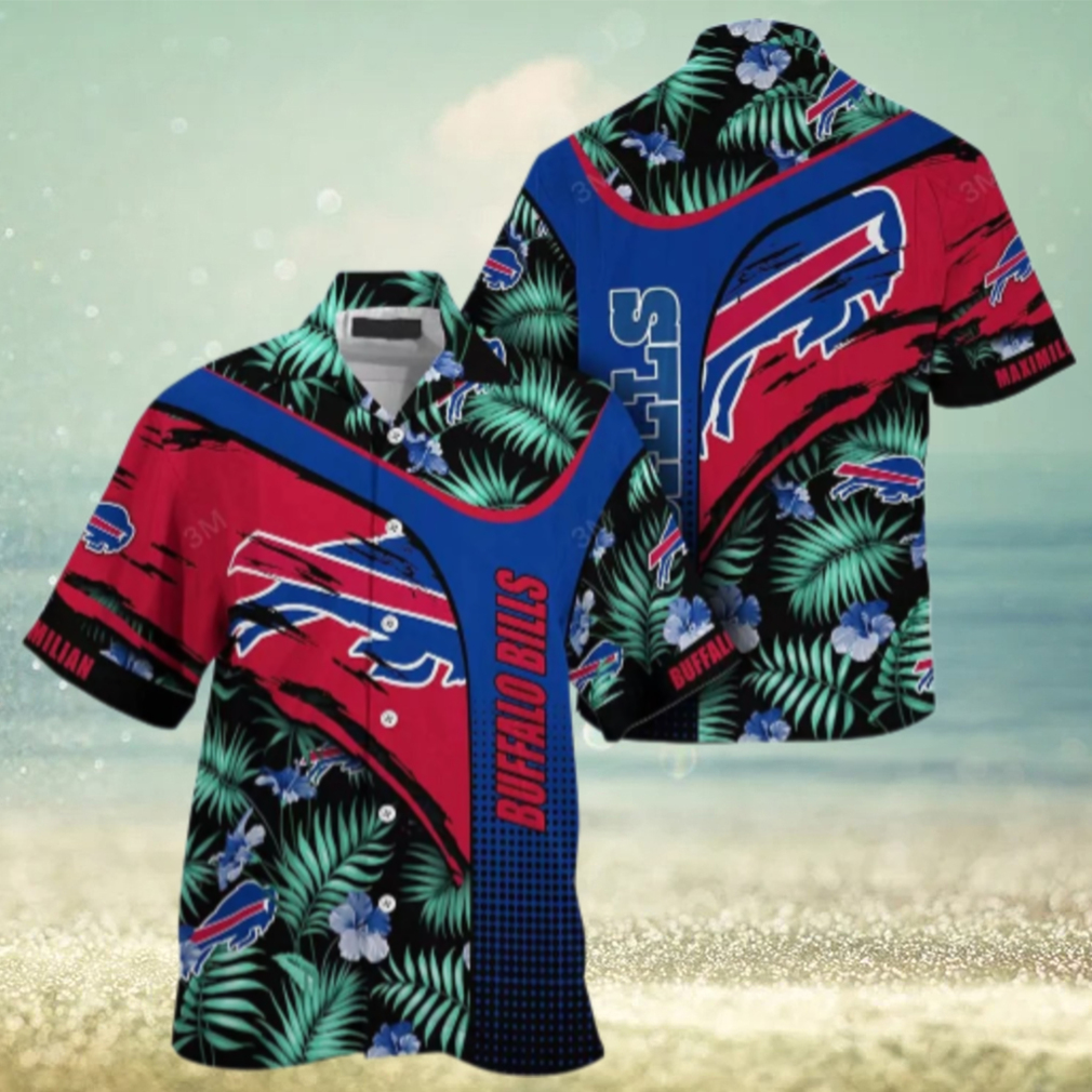 Buffalo Bills Abstract Tropical Personalized Hawaiian Shirt Buffalo Bills Abstract Tropical Personalized Hawaiian Shirt