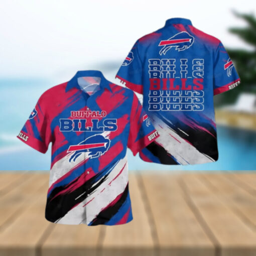 Buffalo Bills Abstract Wave Hawaiian Shirt