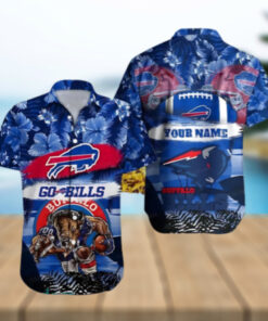 Buffalo Bills Bold Charge Hawaiian Shirt