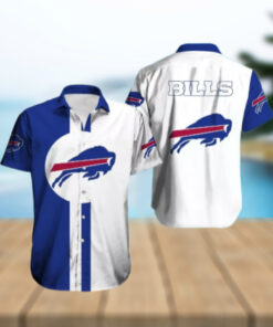 Buffalo Bills Classic Two Tone Logo Hawaiian Shirt