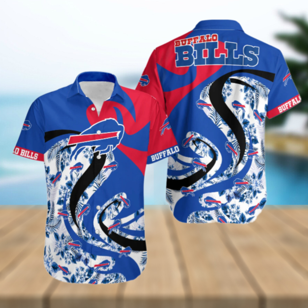 Buffalo Bills Dynamic Wave Floral Hawaiian Shirt Buffalo Bills Dynamic Wave Floral Hawaiian Shirt