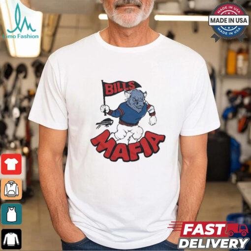 Buffalo Bills Mafia Mascot FLag T shirt