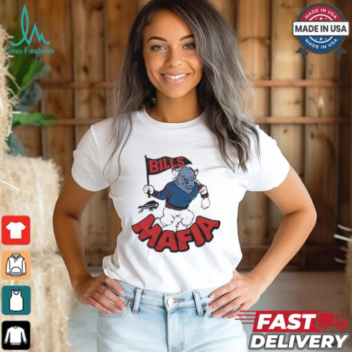 Buffalo Bills Mafia Mascot FLag T shirt