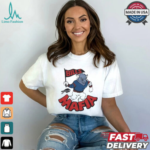 Buffalo Bills Mafia Mascot FLag T shirt