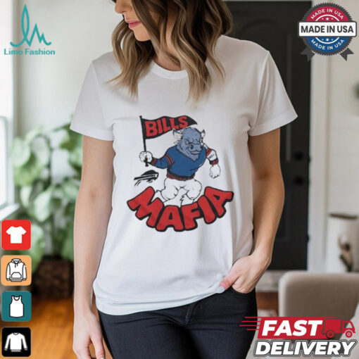 Buffalo Bills Mafia Mascot FLag T shirt