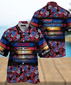 Buffalo Bills Sunset Floral Hawaiian Shirt