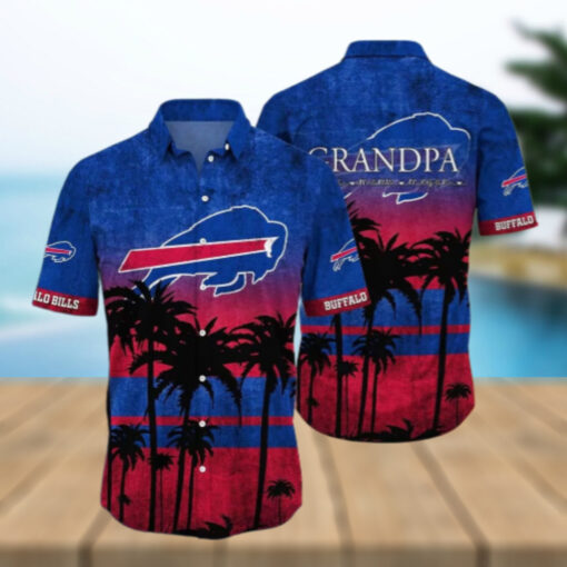 Buffalo Bills Sunset Palm Personalized Hawaiian Shirt