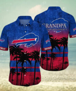 Buffalo Bills Sunset Palm Personalized Hawaiian Shirt