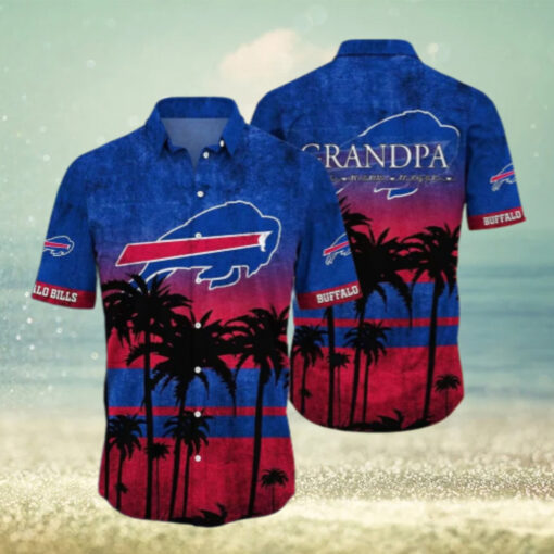 Buffalo Bills Sunset Palm Personalized Hawaiian Shirt