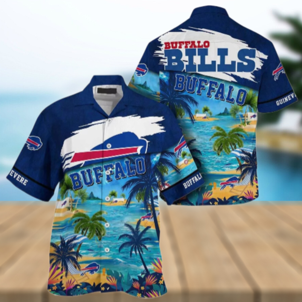Buffalo Bills Tropical Beach Personalized Hawaiian Shirt Buffalo Bills Tropical Beach Personalized Hawaiian Shirt