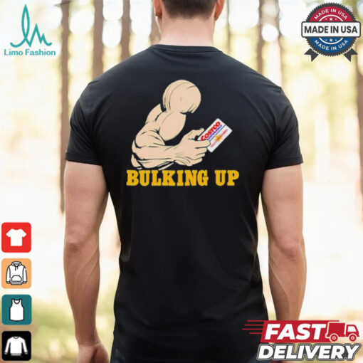 Bulking Up Costco Wholesale Gold Star Meme Hand Muscle T Shirt