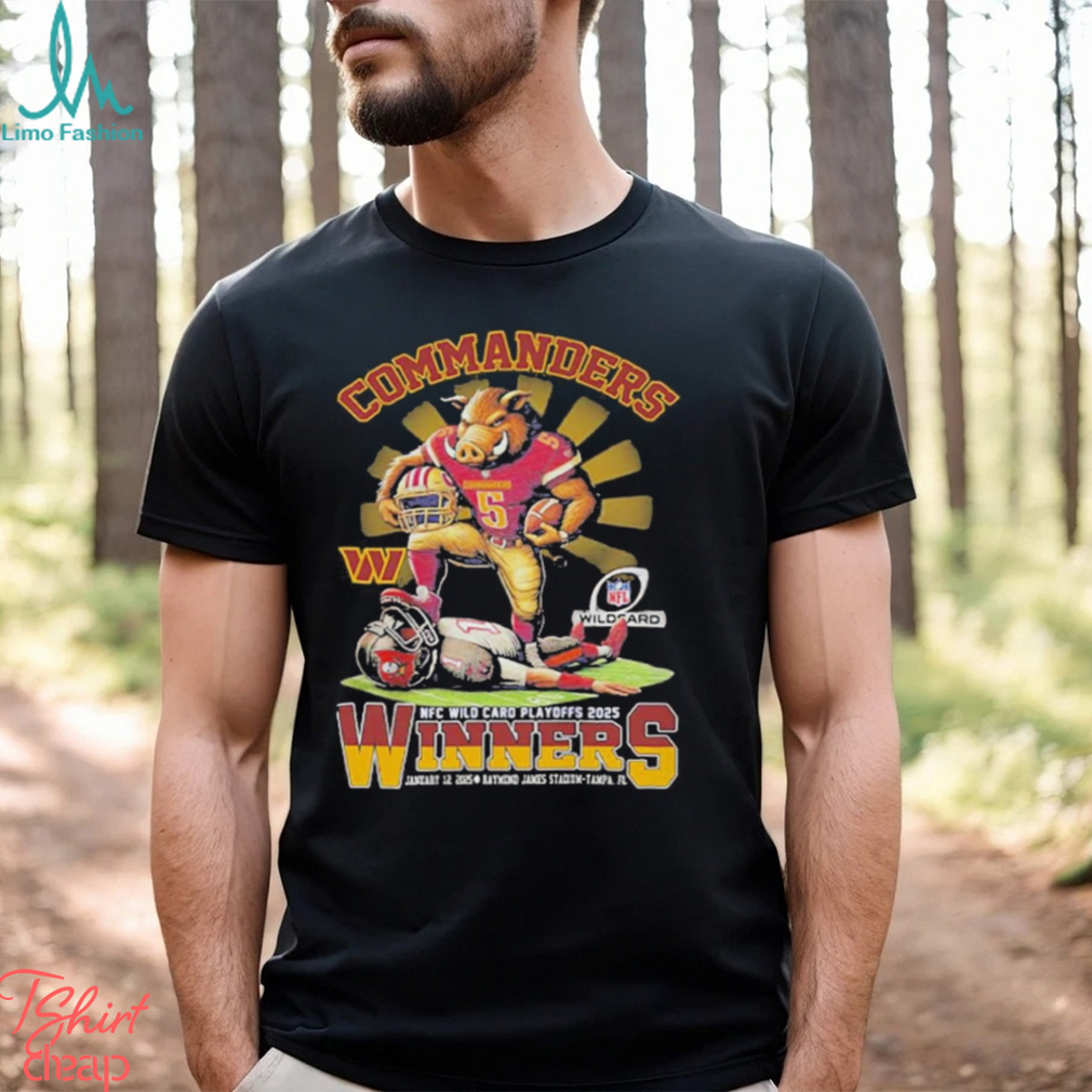 Commanders Nfc Wild Card Playoffs 2025 Winners Shirt Commanders Nfc Wild Card Playoffs 2025 Winners Shirt
