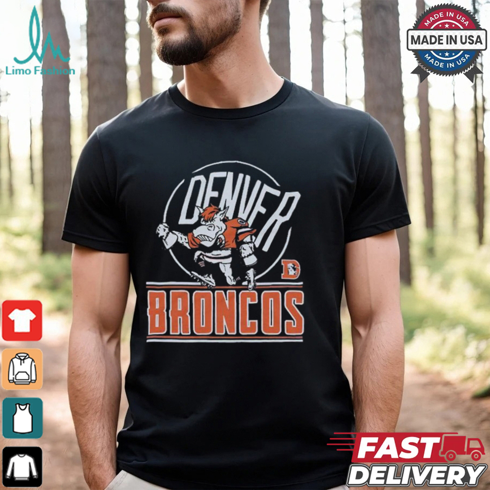 Denver Broncos Miles Mascot T shirt Denver Broncos Miles Mascot T shirt
