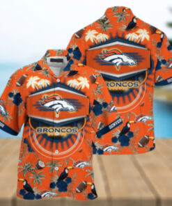 Denver Broncos Paradise Shield Game Day Hawaiian Shirt