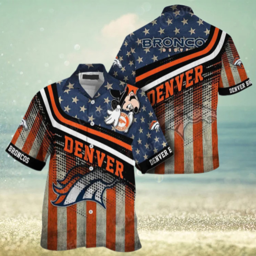Denver Broncos Patriotic Vibes Hawaiian Shirt Denver Broncos Patriotic Vibes Hawaiian Shirt