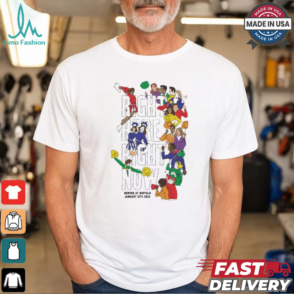 Denver Broncos vs Buffalo Bills Right Here Right Now January 12th 2025 Event T Shirt Denver Broncos vs Buffalo Bills Right Here Right Now January 12th 2025 Event T Shirt