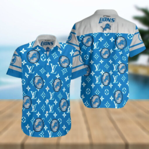 Detroit Lions Luxe Logo Hawaiian Shirt