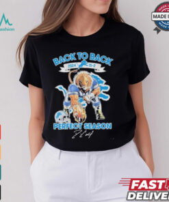 Detroit Lions NFL Back To Back 2024 Perfect Season T Shirt