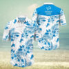 Detroit Lions White Tropics Hawaiian Shirt