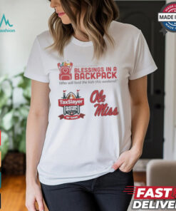 First Coast Chapter Blessings In A Backpack Who Will Feed The Kids This Weekend Taxslayer Gator Bowl Ole Miss t shirt